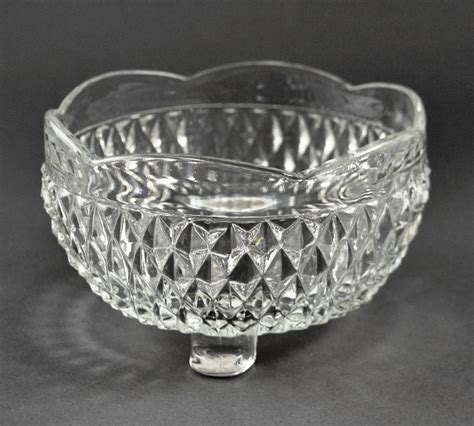 € Vintage Set/6 <strong>Indiana Glass</strong> Clear Tiara <strong>Diamond Point</strong> Cut Water Wine Goblets 5. . Indiana glass diamond point